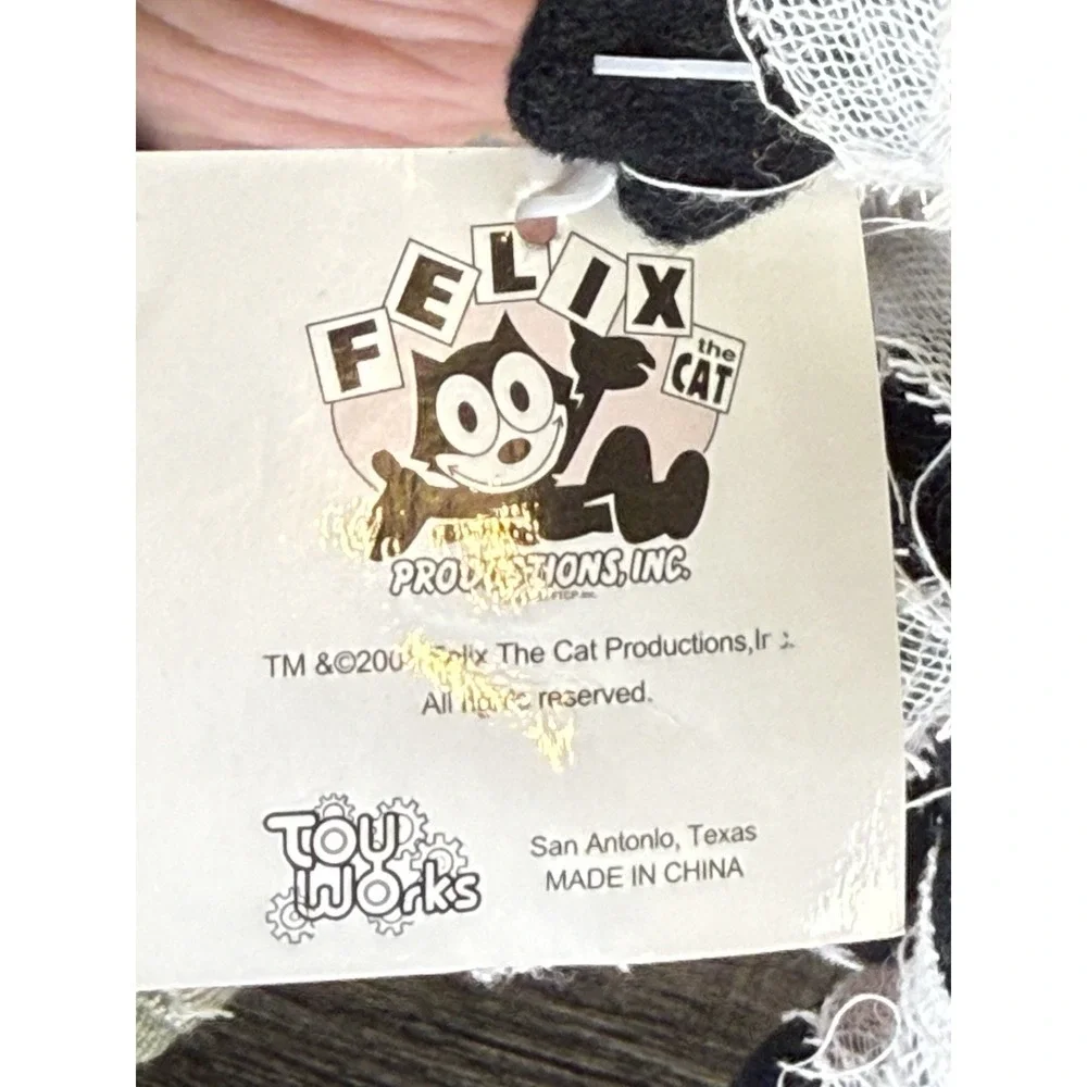 2001 Toy Works Felix the Cat mummy-themed plush toy. Rare Hard To Find. Vintage.